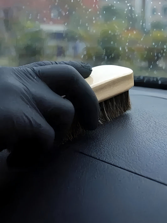 Brosse à cuir - Crin de cheval | Am Detailing Shop