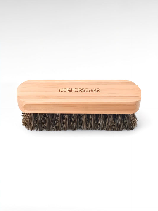 Brosse à cuir - Crin de cheval | Am Detailing Shop Bois clair