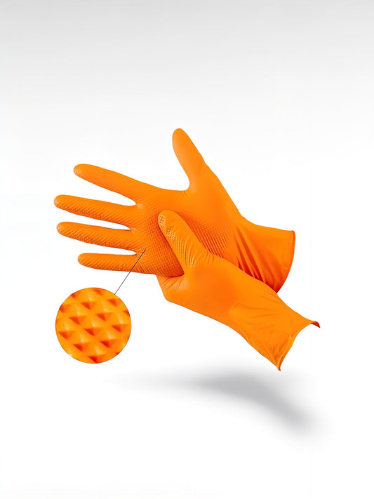 Gants nitrile orange | Am Detailing Shop M / 20pcs